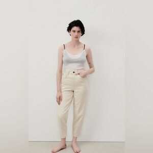 American Vintage Le Big Carrot Jeans in Ecru